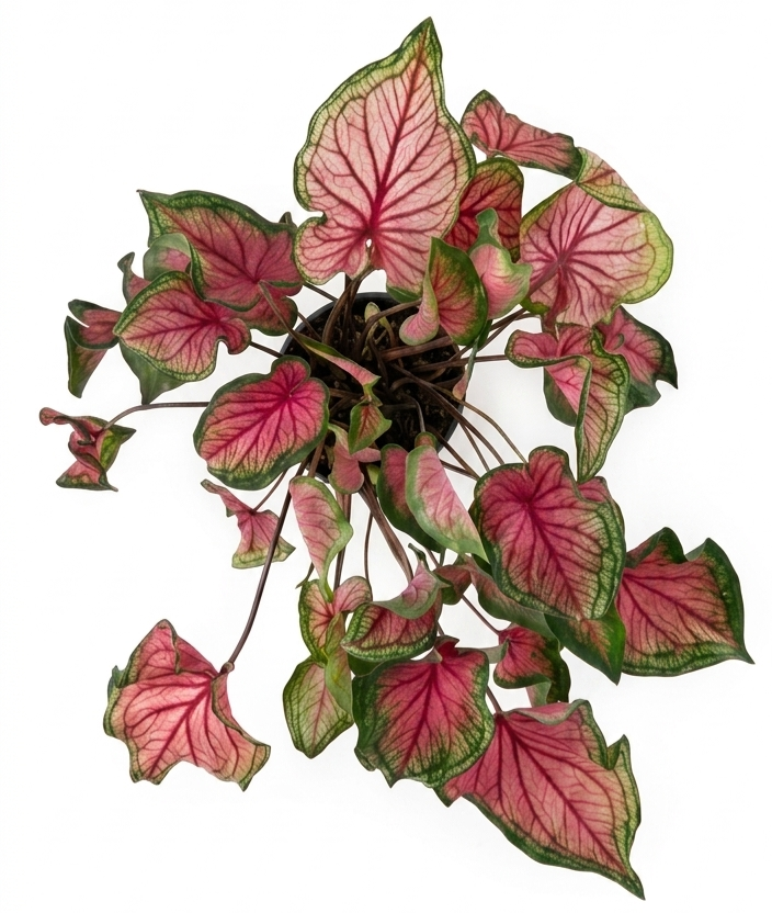 Big Caladium | Large Colorful Tropical Foliage Plant - 30cm