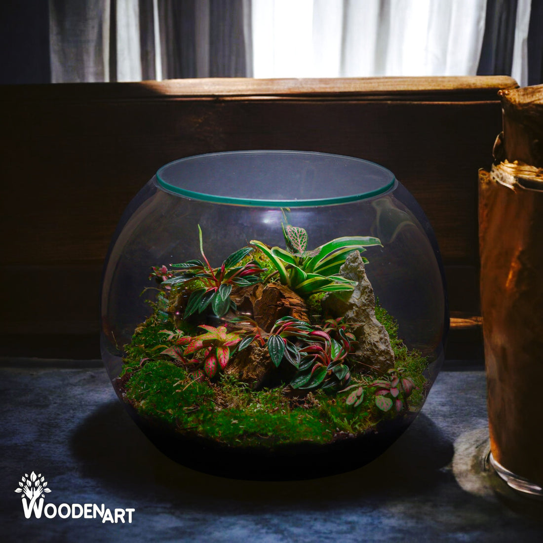 Green in the Wood Terrarium